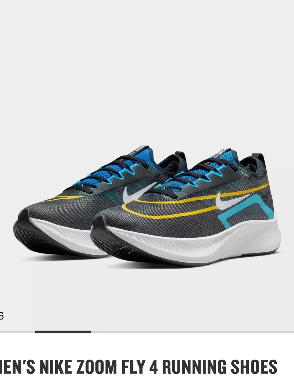 Nike Zoom Fly 4 Men's Running Shoes  practically new 9.5 men’s sneaker